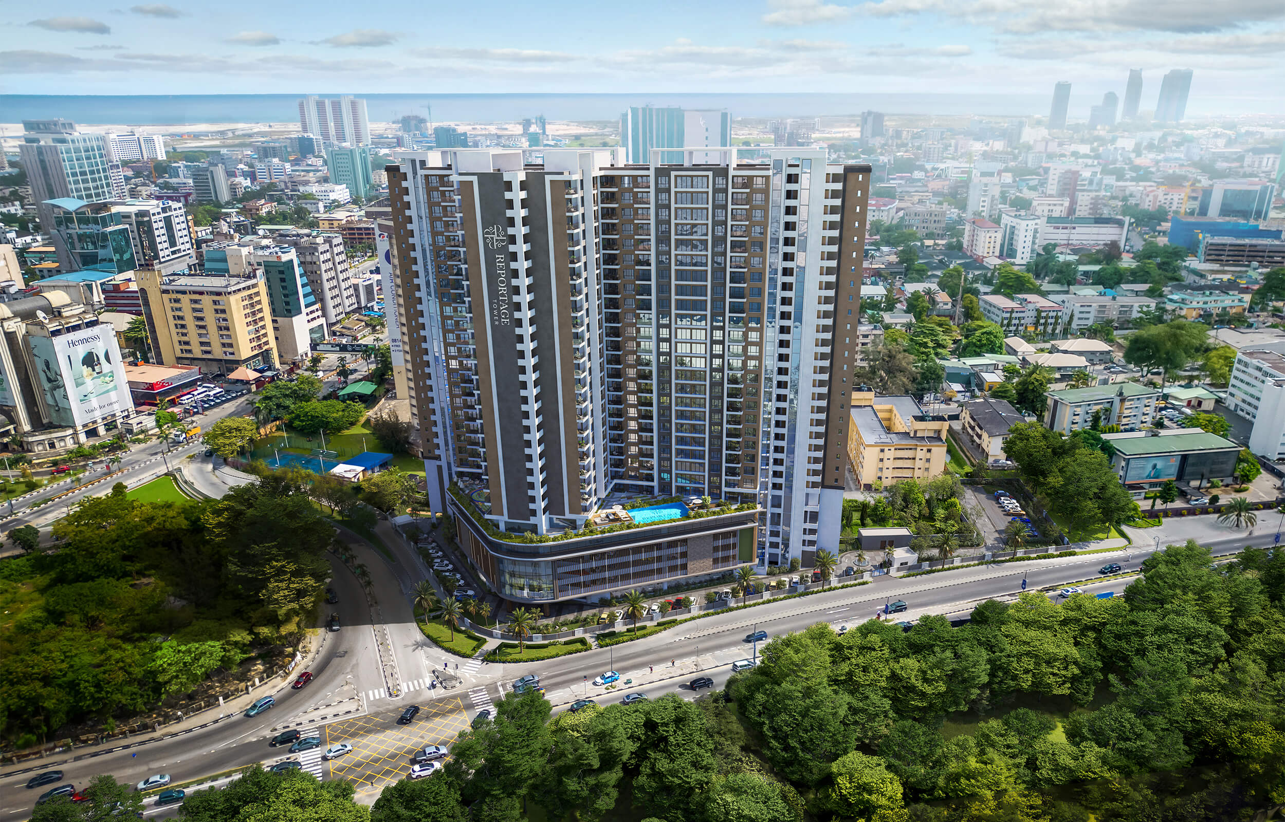 Reportage Tower hotel-apartment development on Ozumba Mbadiwe Avenue, Victoria Island